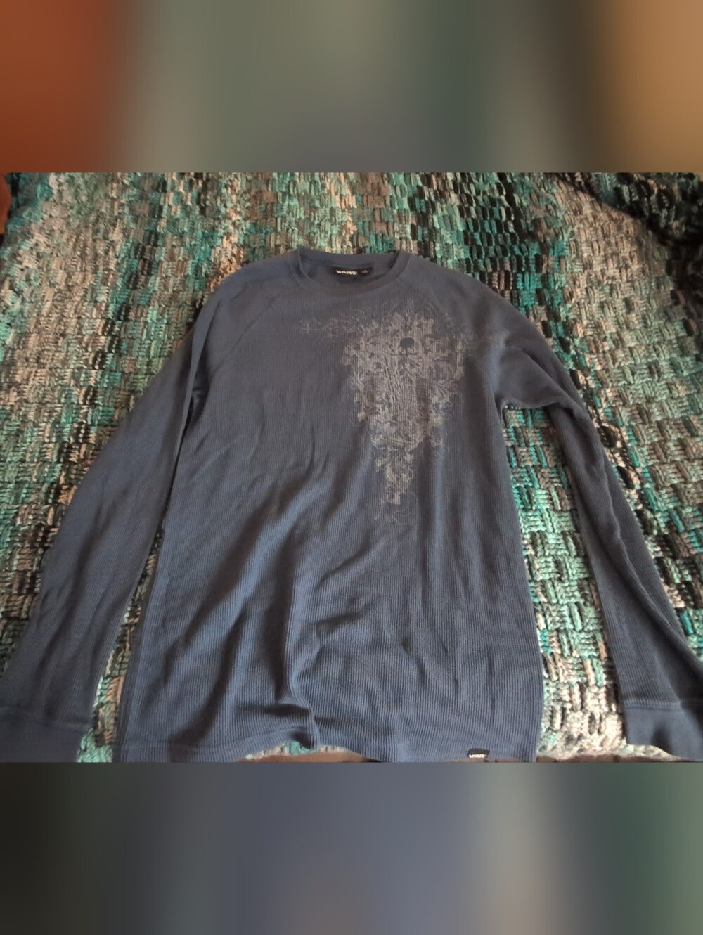 Vans - 00s - 10s Cotton Waffle Knit Thermal Long Sleeve